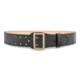 2-1/4&quot; Plain Leather Sam Browne 2-Row Stitch Duty Belt with Gold Buckle