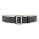 2-1/4&quot; Plain Leather Sam Browne 2-Row Stitch Duty Belt with Nickel Buckle