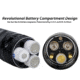 EAGTAC SX25A6 Flashlight, XM-L2 CW U4 LED, 1494lm, Black, SX25A6-XML2-BASE-CW