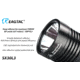 EAGTAC SX30L3 Flashlight, XHP70.2 CW LED, 4350lm, Black, SX30L3-XHP702-REG-CW