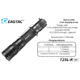 Eagtac USB Rechargeable T25LR XHP35 HI 385 Meter Tactical Flashlight KIT, Black, Medium, T25LRHIKIT