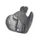 Ed Brown Products EVO Series OWB Belt Holster, Vortex Compatible, Shark/Cow, Black, 4in, HL-EVO