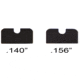 Ed Brown Products Tactical Edge Rear Pistol Sight, 1911, .18in Height, U-Notch, .14in Width, 65 degree Dovetail, Black, 956-U-140