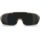 Edge Eyewear ARC Light Shooting Glasses, Tan499 Frame, Polarized Smoke Vapor Shield Lenses, Standard, AL1K174VS