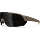 Edge Eyewear ARC Light Shooting Glasses, Tan499 Frame, Polarized Smoke Vapor Shield Lenses, Standard, AL1K174VS