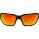 Edge Eyewear Dawson - Black Frame / Aqua Precision Red Mirror Lenses, Black Frame, XDAP419