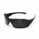 Edge Eyewear Hamel Thin Temple Sunglasses, Soft-Touch Matte Black Frame / G-15 Vapor Shield L, XH61-G15-TT