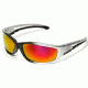 Edge Eyewear Kazbek-Black / Aqua Precision Red Mirror Lens with Gasket GSKAP119