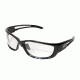 Edge Eyewear Kazbek XL Sunglasses, Black Frame, Clear Vapor Shield Lenses, SK-XL111VS
