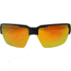 Edge Eyewear Pumori - Matte Black Frame / Aqua Precision Red Mirror Lenses, Black Frame, XPAP419