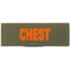 Eleven 10 1x3 Med Name Tape Patch, Orange - E10-7003-CHEST-RGRORG