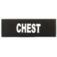 Eleven 10 1x3 Med Name Tape Patch, White Glow - E10-7003-CHEST-BLK/GLO