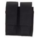 Elite Survival Systems MOLLE Double Pistol Magazine Pouch, Black, ME120-B