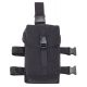 Elite Survival Systems Tactical Thigh Gas Mask Pouch, Black, MMC250-B