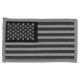 Elite Survival Systems US Flag Patches, Standard Orientation, 3.5in x 2in, Black/Gray, ID-US-107