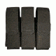 Elite Survival Systems Velcro Attach Triple H&amp;K UMP .45 Magazine Pouch, Black HL-107-B