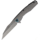 ElitEdge Ti Gray A/O Folding Knife, 4.75in Closed, 3.75in, Gray Titanium 420 SS Blade, Gray Titanium Finish SS Handle, 10-A82HGY