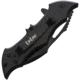 ElitEdge Night Bat A/O Folding Knife, 5in Closed, 3.75in Stainless Blade, Synthetic Handle, Bat Shaped Handle, 10-A86BMC