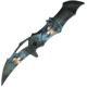 ElitEdge Night Bat A/O Folding Knife, 5in Closed, 3.75in, Stainless Blade, Synthetic Handle, Bat Shaped Handle, 10-A86BMC