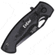 ElitEdge US Flag Folding Knife, 4.5in Closed, 3in Black Stainless Blade, Synthetic Handle, U. S. Flag Handle Artwork, 10-765-SF