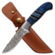 Elk Ridge Drop Point Fixed Blade Knife, 3.75 in, 3Cr13 Stainless Steel, Blue, ER-200-20BL