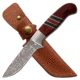 Elk Ridge Drop Point Fixed Blade Knife, 3.75 in, 3Cr13 Stainless Steel Stainless Steel, Brown, ER-200-20BR