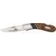 Elk Ridge Elk Lockback Folding Knife,StainlessDrop Point, Burl Wood Handle ER072D
