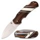 Elk Ridge Manual Folding Knive, 3.25in Blade, 3CR13 Steel Blade Knive, Brown/Wood, ER-949BR