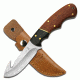 Elk Ridge Fixed Blade, 7.5in, Stainless Steel Blade, Two Tone Wood Handle ER-198