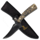 Elk Ridge Fixed Blade, 7in, Stainless Steel Blade, Camo Coated Handle ER-299C