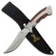 Elk Ridge Fixed Blade, 9.8in, Stainless Steel Blade, Pakkawood And Metal Handle ER-269