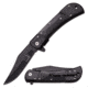 Elk Ridge Folding Blade, 3.75in, Stainless Steel Blade, Black Pakkawood Handle ER-A009BK