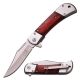 Elk Ridge Folding Blade, 3.75in, Stainless Steel Blade, Brown Pakkawood Handle, ER-A009SW