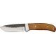 Elk Ridge Hunter Fixed Blade Knife, 3.625in, Carbon Steel Blade, Brown Wood Handle ER268