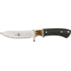 Elk Ridge Hunter Fixed Blade Knife, 3.875in, Stainless Blade, Black Wood Handle ER087