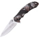 Elk Ridge Linerlock A/O Folding Knife, 3.5" satin finish 3Cr13 stainless blade, Camo textured aluminum handle, ER-A967CA