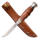 Elk Ridge Outskirt Fixed Blade Skinner Knife, 8Cr13 Stainless Steel, Drop Point, Brown, ER-200-31LBR