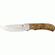 Elk Ridge Small Hunter Fixed Blade Knife, 3.75in, Stainless Blade, Burl Wood Handle ER107