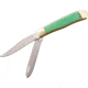 Elk Ridge Trapper Glow C-Tek Folding Knife, Satin finish 3Cr13 stainless clip and spey blades, Glow in the Dark C-Tek handle, ER-220GCK