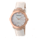 Empress Francesca Automatic MOP Leather-Band Watch, White/White EMPEM2205