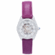 Empress Magnolia Automatic MOP Skeleton Dial Bracelet Watch - Womens, Purple/Silver, One Size, EMPEM3605