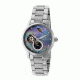 Empress Theodora Automatic Mother-of-Pearl Semi-Skeleton Bracelet Watch, Silver/Black/Silver, Standard EMPEM1202