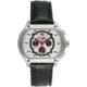 Equipe E713 Dash Mens Watch - Black Leather Strap, White/Back Dial
