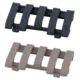 ERGO 5-Slot Low-Pro Wire Loom Rail Covers, Black, Dark Earth