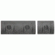 ERGO 5-Slot Full Rail Cover, Black, 4360-3PK-BK