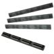 ERGO Modular Wedgelok Rail Covers, 4-Pack, Black Ergo Logo, 4332-4PK-ERGO-BK-B