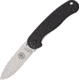 Esee Avispa Framelock Black D2 Folding Knife,3.5in,D2 Tool Steel,Standard Edge,Stonewash,Black,GFN Handle BRK1302