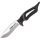 Estwing BK-4 Bowie Knife, 9.25in Overall, 4in Satin Blade, Black Powder Coated Handle, Forged Out Of One Piece Of Us Steel, Black Nylon Sheath, EBK4