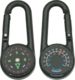 Explorer Carabiner Compass w/ Black Face and thermometer EXP17