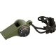 Explorer Emergency Whistle w/ Compass and Thermometer, Black Cord EXP15